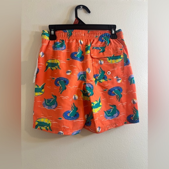 Boys Swim Trunks Orange Alligator
Print Elastic Waist M-8 Wonder
Nation - Picture 2 of 5